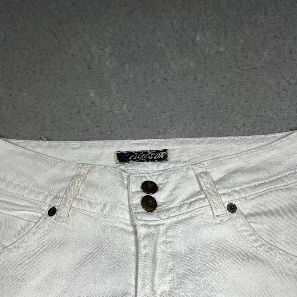 Hudson Jeans White Women's Boot Cut Jeans - Picture 4 of 16